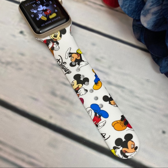 Mickey Mouse Silicone Watchband for Apple - Picture 7 of 16
